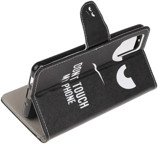 Samsung Galaxy S20 Plus Portemonnee Hoesje met Print Do not Touch afbeelding 5