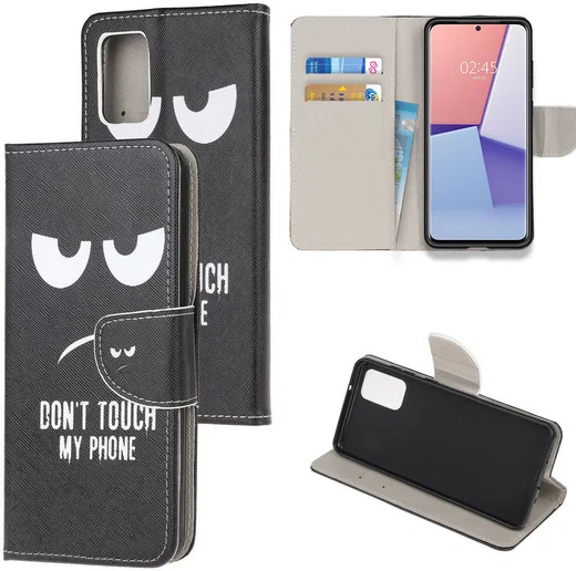 Samsung Galaxy S20 Plus Portemonnee Hoesje met Print Do not Touch afbeelding 6