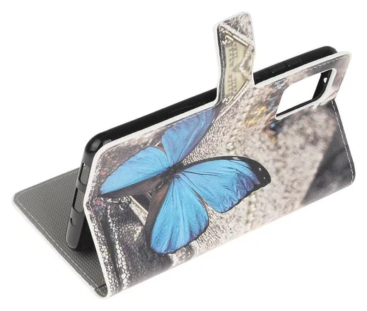 Samsung Galaxy S20 Hoesje Wallet Book Case Kunst Leer Print Vlinder afbeelding 2