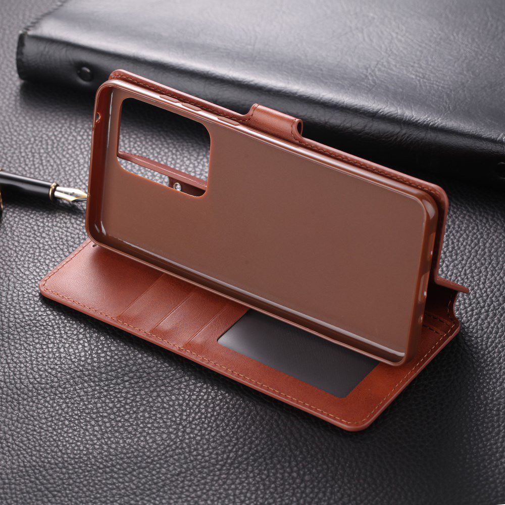 AZNS Samsung Galaxy S20 Plus Hoesje Wallet Case Kunst Leer Bruin afbeelding 8