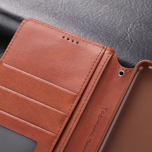 AZNS Samsung Galaxy S20 Plus Hoesje Wallet Case Kunst Leer Bruin afbeelding 11