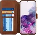 AZNS Samsung Galaxy S20 Plus Hoesje Wallet Case Kunst Leer Bruin afbeelding 1