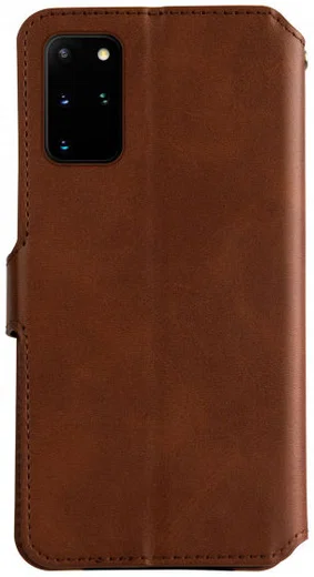 AZNS Samsung Galaxy S20 Plus Hoesje Wallet Case Kunst Leer Bruin afbeelding 2