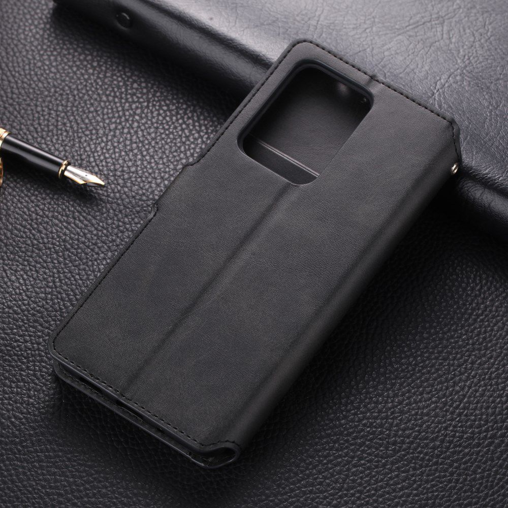 AZNS Samsung Galaxy S20 Plus Hoesje Wallet Case Kunst Leer Zwart afbeelding 5
