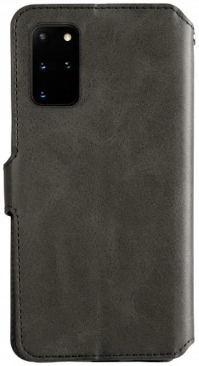 AZNS Samsung Galaxy S20 Plus Hoesje Wallet Case Kunst Leer Grijs afbeelding 2
