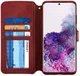 AZNS Samsung Galaxy S20 Plus Hoesje Wallet Case Kunst Leer Rood afbeelding 1