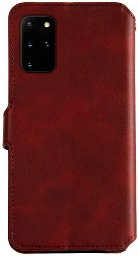 AZNS Samsung Galaxy S20 Plus Hoesje Wallet Case Kunst Leer Rood afbeelding 2