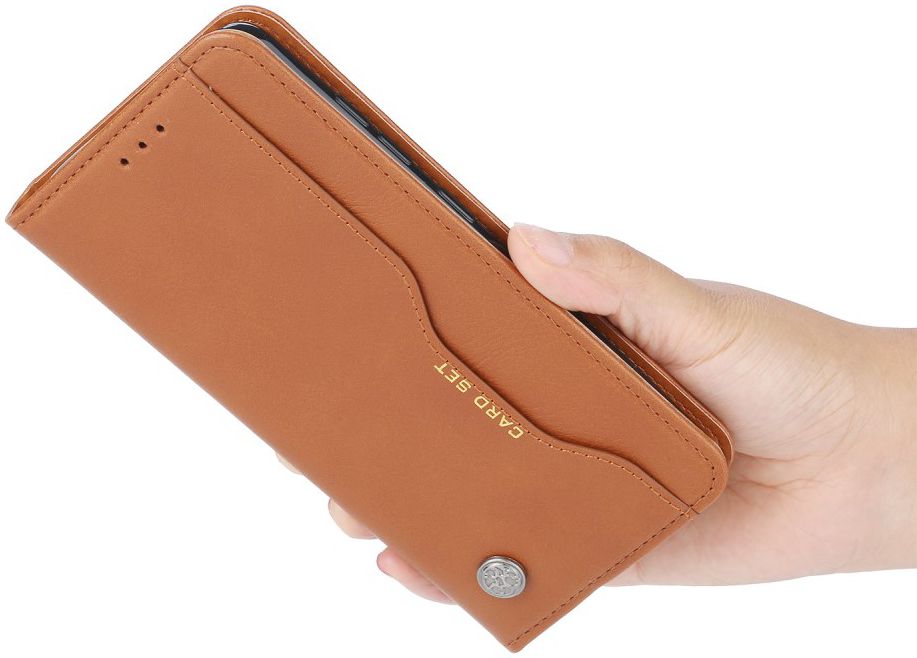 Samsung Galaxy S20 Hoesje Portemonnee Book Case Stand Pasjes Bruin afbeelding 5