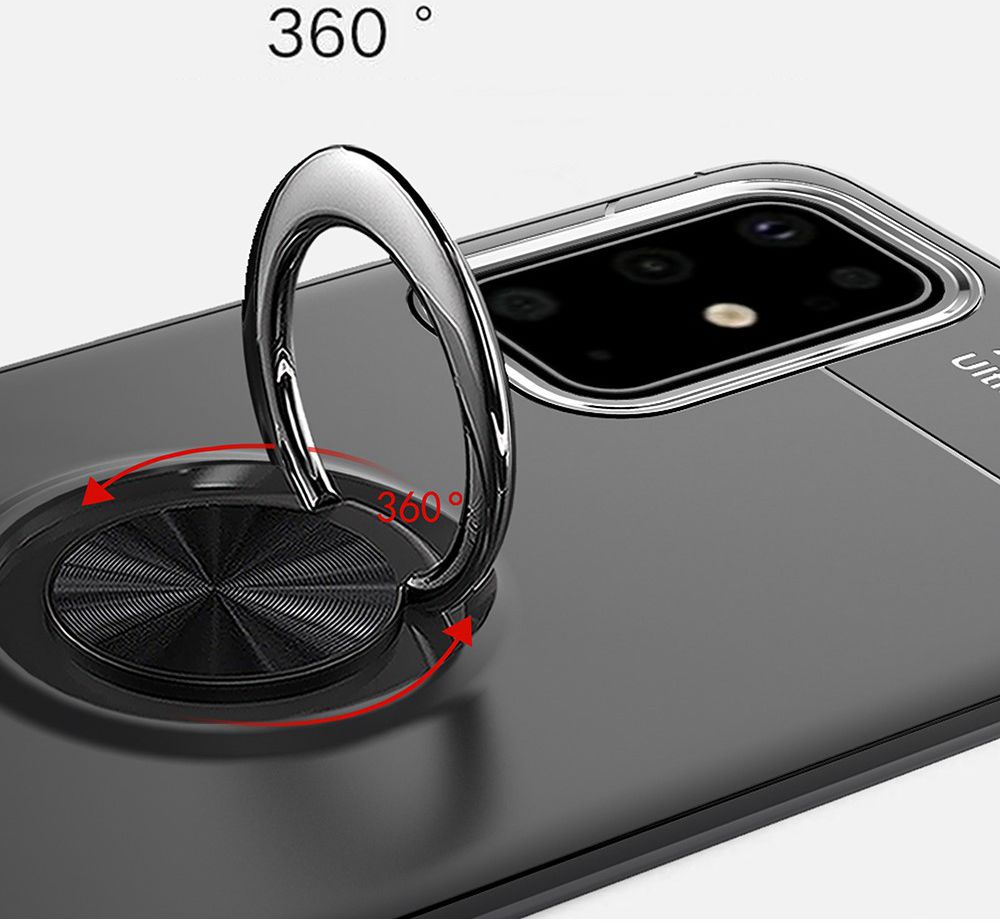 Samsung Galaxy S20 Hoesje met Ring Kickstand Zwart afbeelding 9