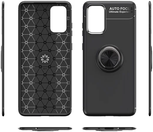 Samsung Galaxy S20 Hoesje met Ring Kickstand Zwart afbeelding 11