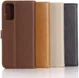 Samsung Galaxy S20 Hoesje Retro Wallet Book Case Kunst Leer Bruin afbeelding 11