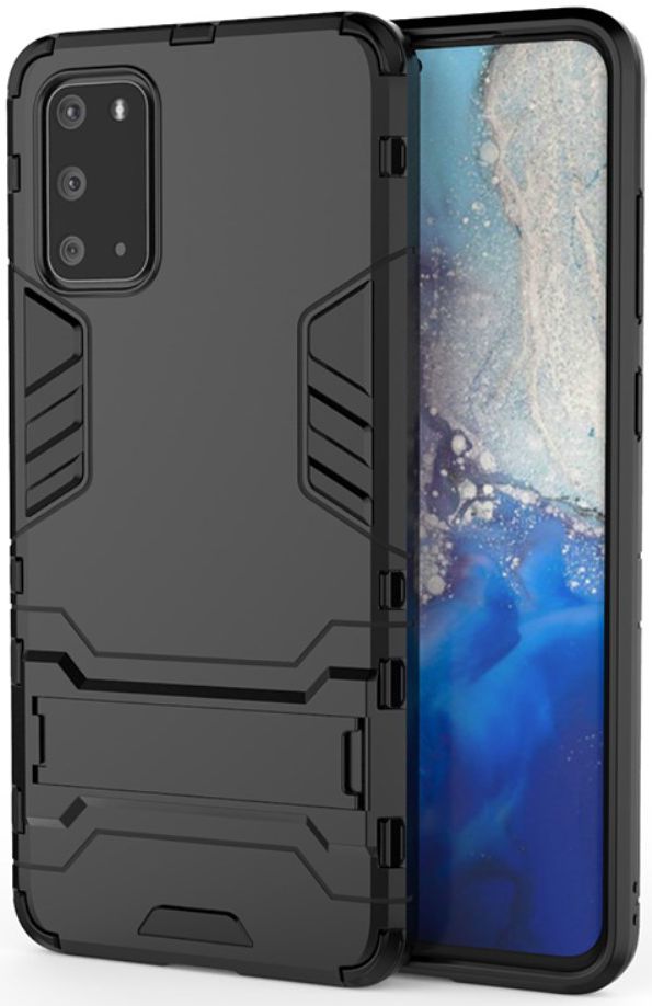 Samsung Galaxy S20 Plus Hybride Hoesje met Kickstand Zwart afbeelding 1