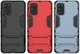 Samsung Galaxy S20 Hoesje Shock Proof Back Cover Met Kickstand Zwart afbeelding 10