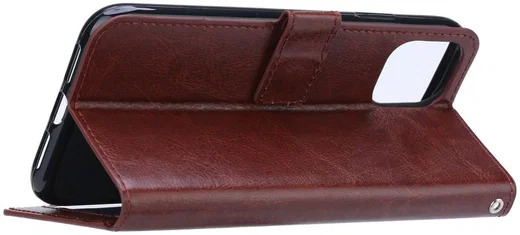 Samsung Galaxy S20 Hoesje Wallet Book Case Pasjes Kunst Leer Bruin afbeelding 4