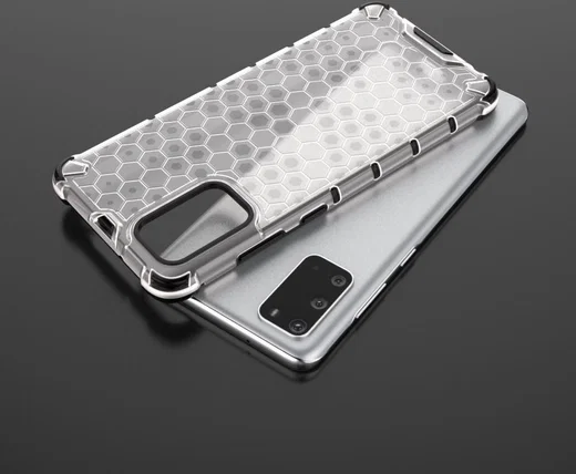 Samsung Galaxy S20 Plus Hybride Honinggraat Hoesje Wit afbeelding 11