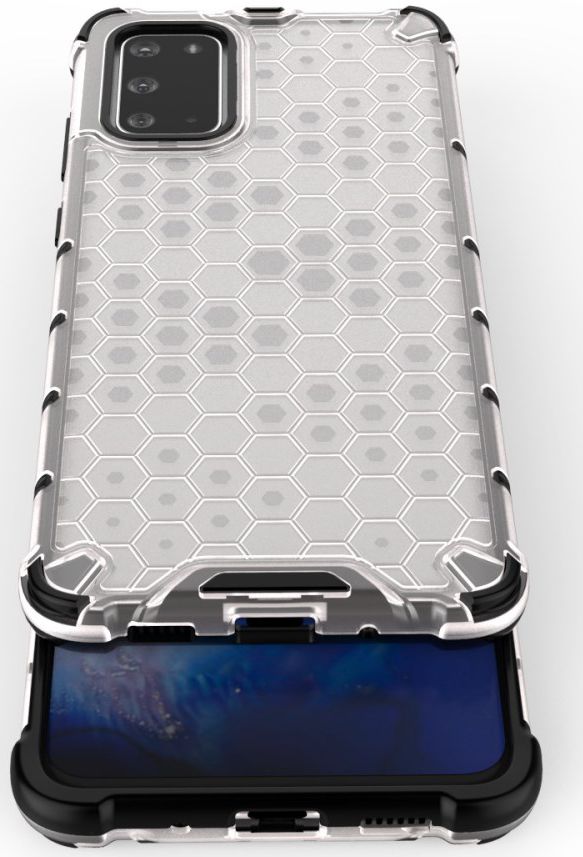 Samsung Galaxy S20 Plus Hybride Honinggraat Hoesje Wit afbeelding 12