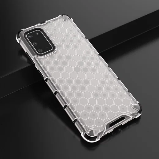 Samsung Galaxy S20 Plus Hybride Honinggraat Hoesje Wit afbeelding 6