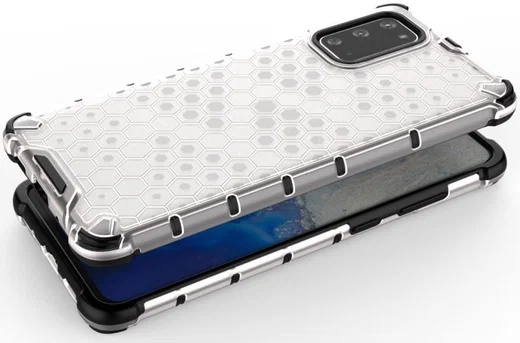 Samsung Galaxy S20 Plus Hybride Honinggraat Hoesje Wit afbeelding 8