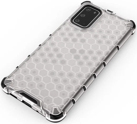 Samsung Galaxy S20 Plus Hybride Honinggraat Hoesje Wit afbeelding 9