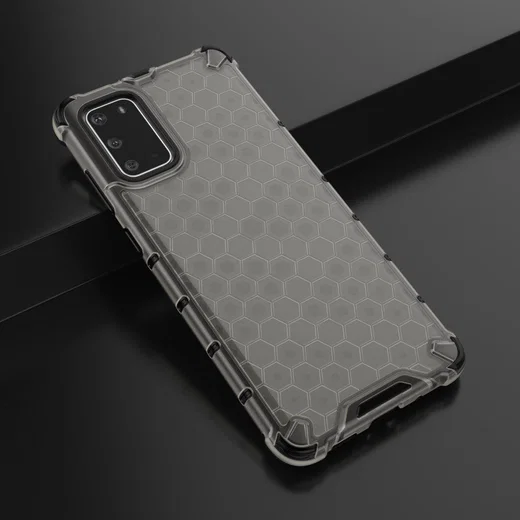 Samsung Galaxy S20 Plus Hybride Honinggraat Hoesje Grijs afbeelding 4