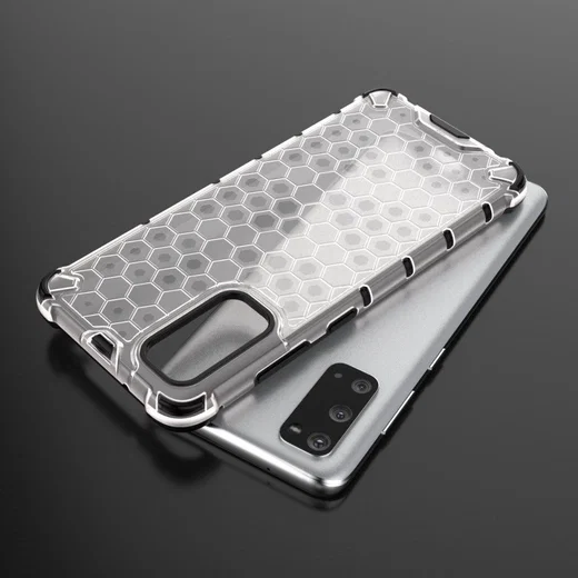 Samsung Galaxy S20 Hoesje Shock Proof Back Cover Hybride Wit afbeelding 11