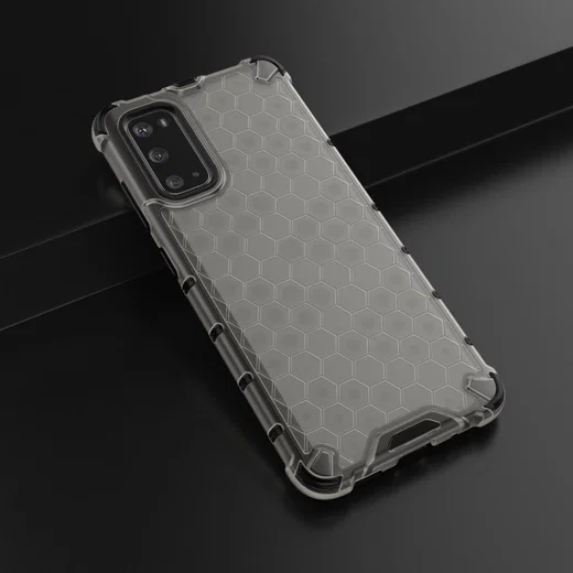 Samsung Galaxy S20 Hoesje Shock Proof Back Cover Hybride Grijs afbeelding 4