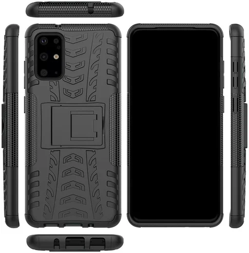 Samsung Galaxy S20 Plus Hybride Kickstand Hoesje Zwart afbeelding 3