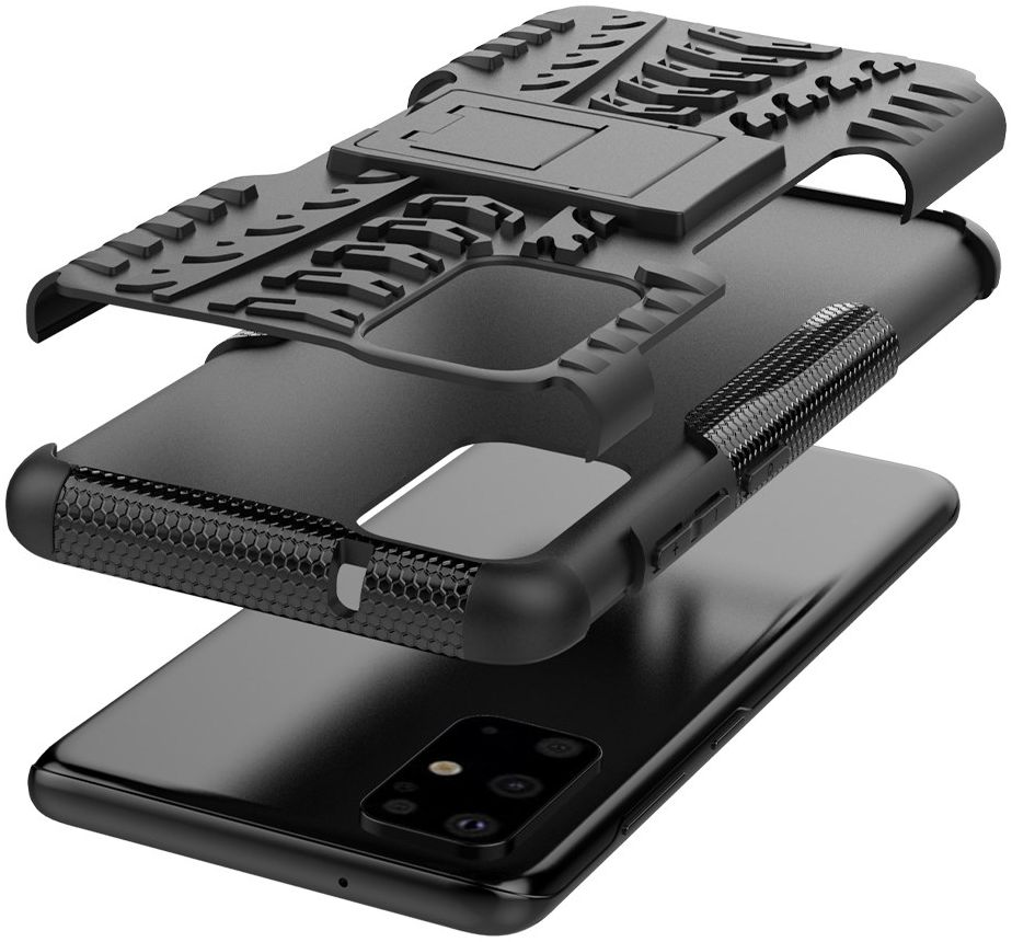 Samsung Galaxy S20 Plus Hybride Kickstand Hoesje Zwart afbeelding 4