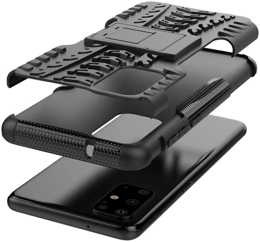 Samsung Galaxy S20 Plus Hybride Kickstand Hoesje Zwart afbeelding 4