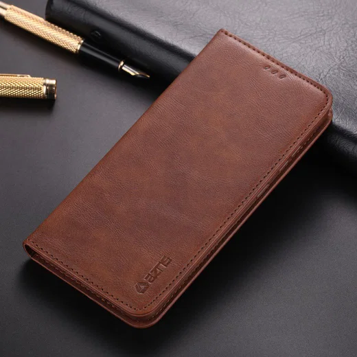 AZNS Samsung Galaxy S20 Plus Hoesje Wallet Book Case Kunst Leer Coffee afbeelding 12