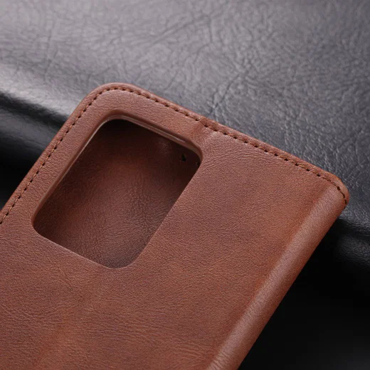 AZNS Samsung Galaxy S20 Plus Hoesje Wallet Book Case Kunst Leer Coffee afbeelding 16