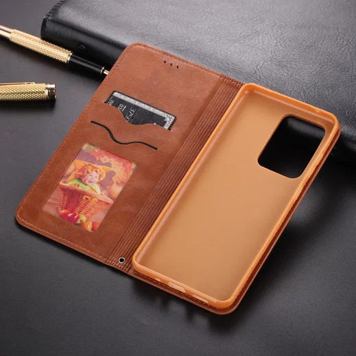 AZNS Samsung Galaxy S20 Plus Hoesje Wallet Book Case Kunst Leer Bruin afbeelding 12