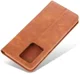 AZNS Samsung Galaxy S20 Plus Hoesje Wallet Book Case Kunst Leer Bruin afbeelding 7