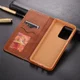 Samsung Galaxy S20 Hoesje Retro Portemonnee Stand Kunst Leer Coffee afbeelding 7