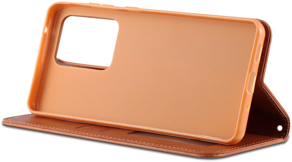 Samsung Galaxy S20 Hoesje Retro Portemonnee Stand Kunst Leer Coffee afbeelding 4