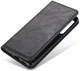 Samsung Galaxy S20 Hoesje Retro Portemonnee Stand Kunst Leer Zwart afbeelding 1