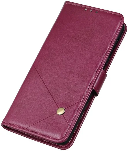 Samsung Galaxy S20 Hoesje Stand Portemonnee Pasjes Kunst Leer Rood afbeelding 6