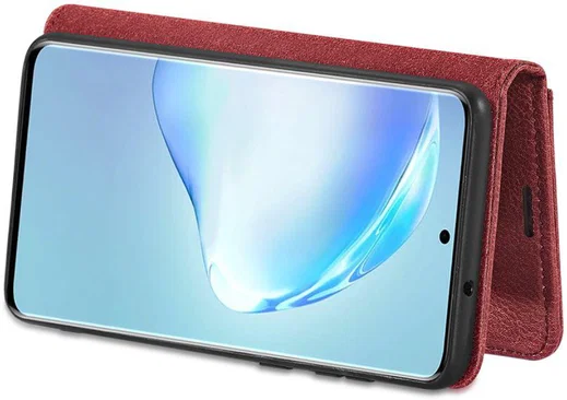 Samsung Galaxy S20 Plus Hoesje 2-in-1 Book Case en Back Cover Rood afbeelding 5