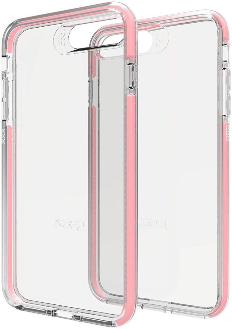 Gear4 D3O Piccadilly Apple iPhone 8 / 7 Plus Hoesje Transparant/Roze afbeelding 1