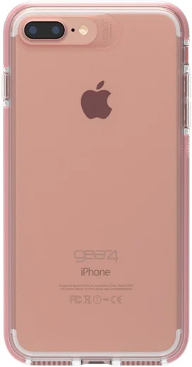 Gear4 D3O Piccadilly Apple iPhone 8 / 7 Plus Hoesje Transparant/Roze afbeelding 4