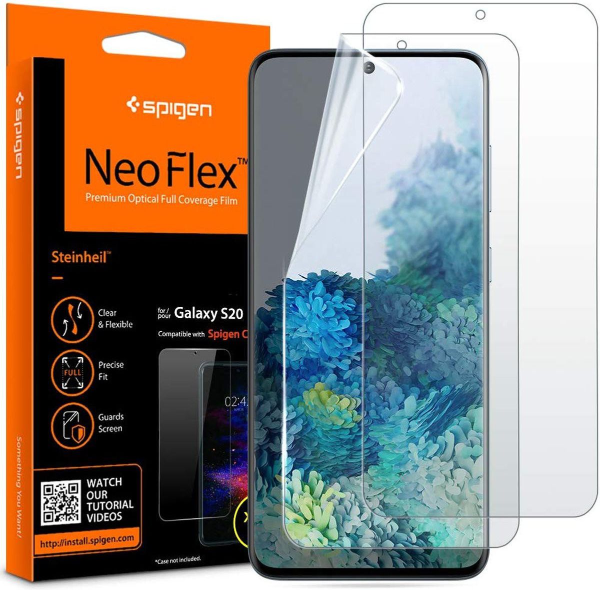Spigen Neo Flex HD Screen Protector Samsung Galaxy S20 (2 Pack) afbeelding 1