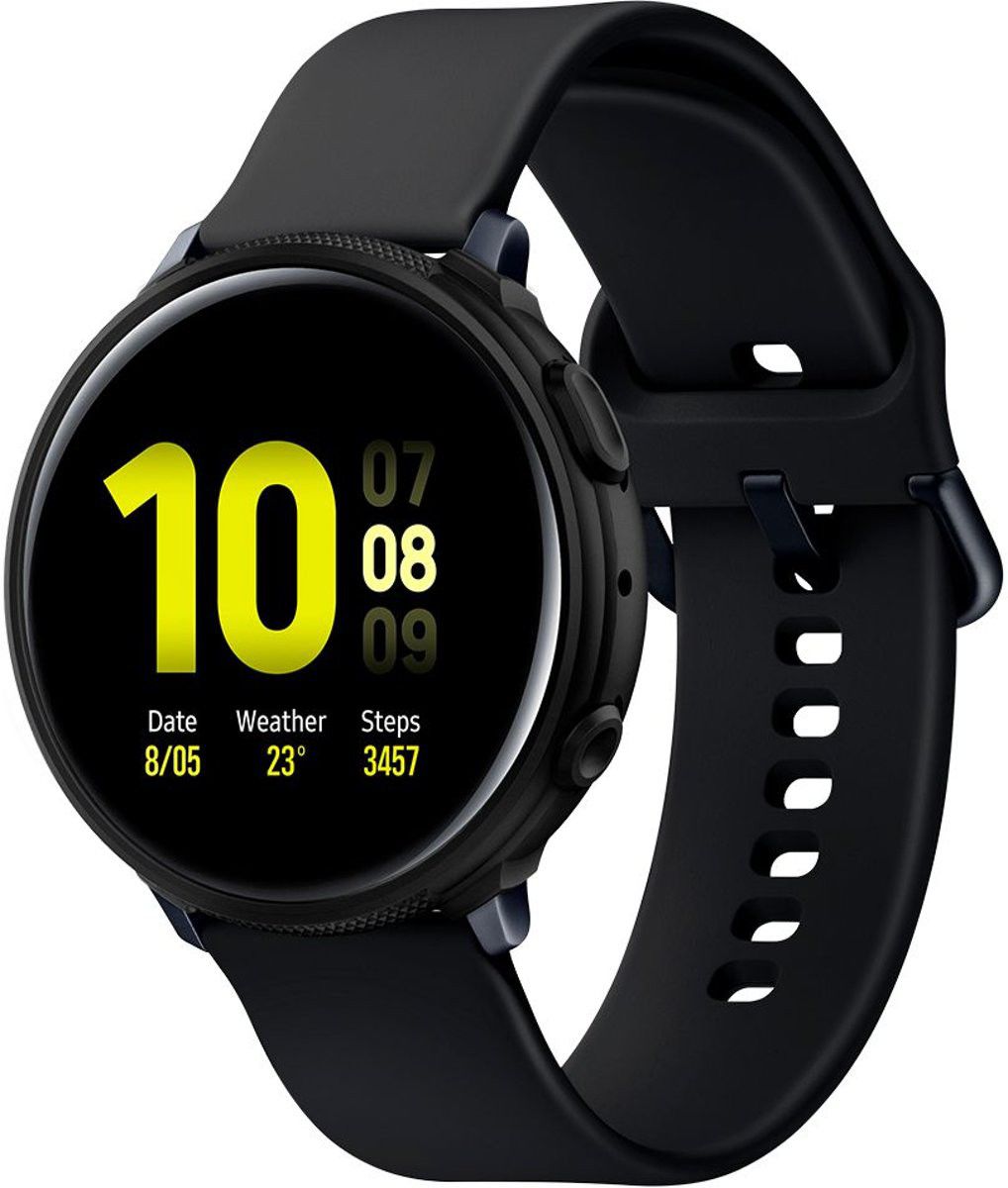 Spigen Liquid Air Samsung Galaxy Watch Active 2 44MM Hoesje Zwart afbeelding 1