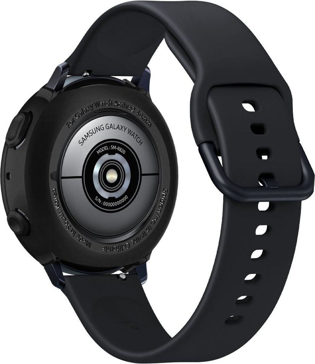 Spigen Liquid Air Samsung Galaxy Watch Active 2 44MM Hoesje Zwart afbeelding 5