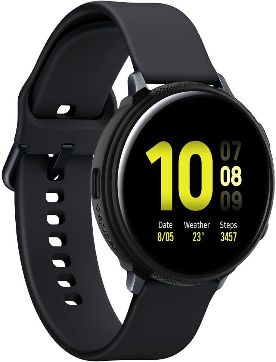 Spigen Liquid Air Samsung Galaxy Watch Active 2 40MM Hoesje Zwart afbeelding 4