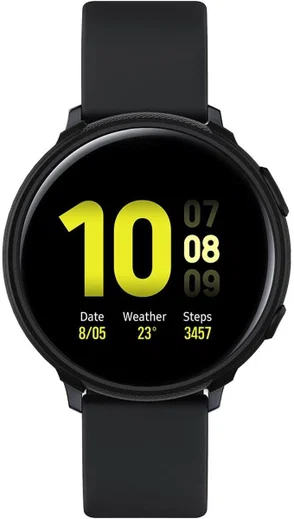 Spigen Liquid Air Samsung Galaxy Watch Active 2 40MM Hoesje Zwart afbeelding 3