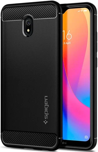 Spigen Rugged Armor Xiaomi Redmi 8a Hoesje Zwart afbeelding 1