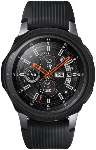 Spigen Liquid Air Samsung Galaxy Watch 46MM Hoesje Zwart afbeelding 3