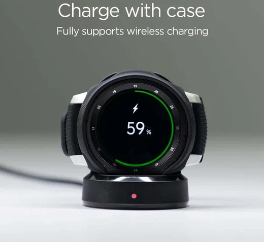 Spigen Liquid Air Samsung Galaxy Watch 46MM Hoesje Zwart afbeelding 10