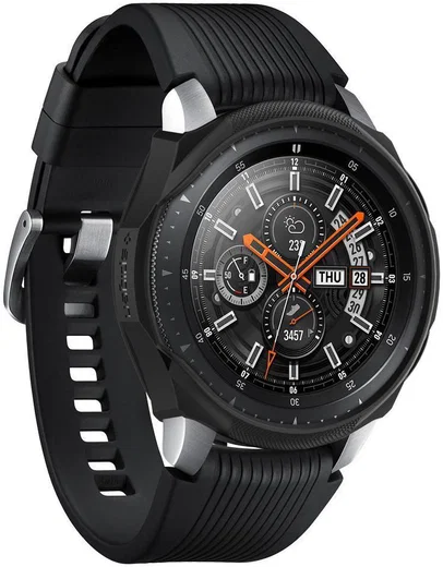 Spigen Liquid Air Samsung Galaxy Watch 46MM Hoesje Zwart afbeelding 4