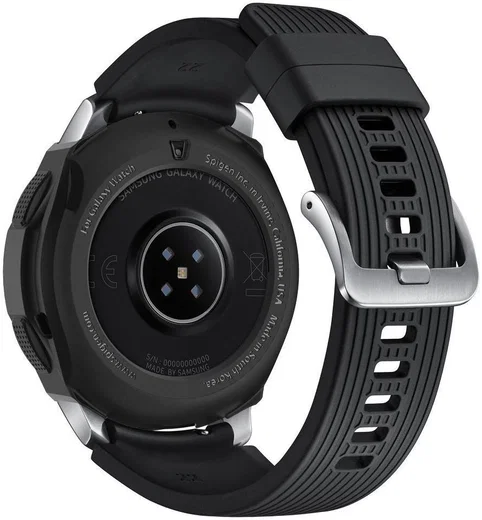 Spigen Liquid Air Samsung Galaxy Watch 46MM Hoesje Zwart afbeelding 5